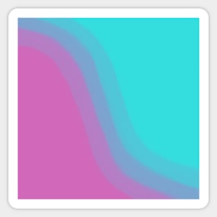 Purple Teal Ombre Color Blend Sticker